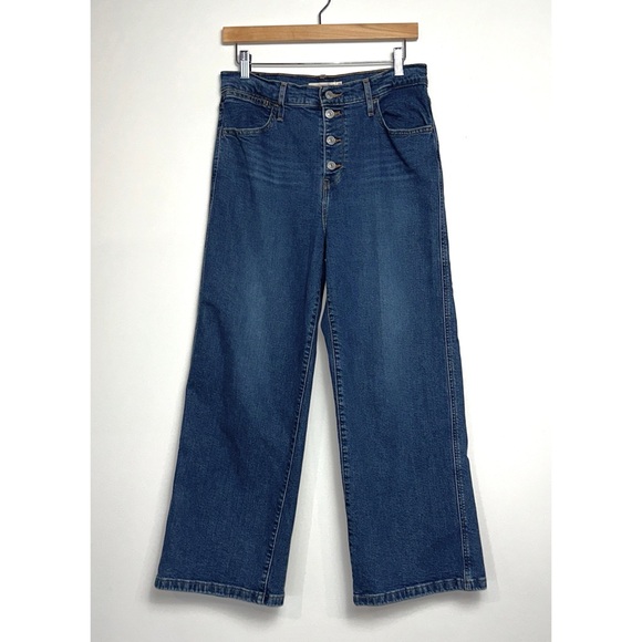 LEVI’S Mile High Wide Leg Jeans Dark Wash - Picture 4 of 11